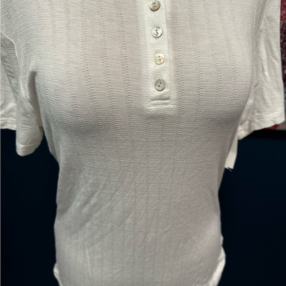 Three Dots Button-Front Women's Top M - Picture 5 of 6